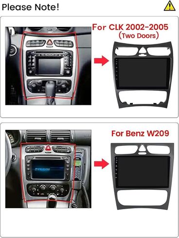9" IPS Touch Screen 8Core 2+32GB Android Car Stereo for Benz CLK 2002 2003 2004 2005 Car Radio Built-in Car-Play Android Auto GPS Navigation in Kuwait