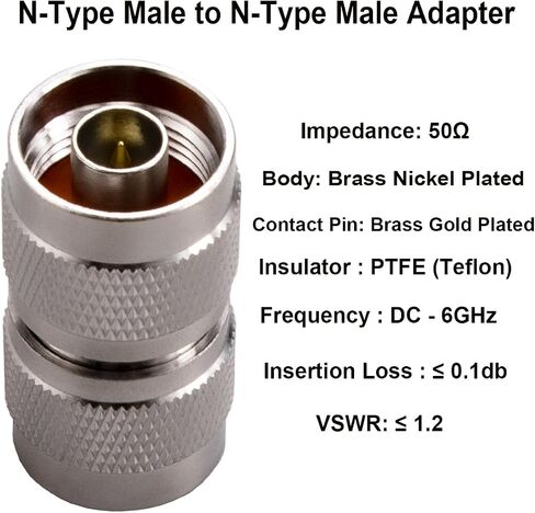 محول n ذكر إلى n male adapter 50 أوم N محول N-type in Kuwait