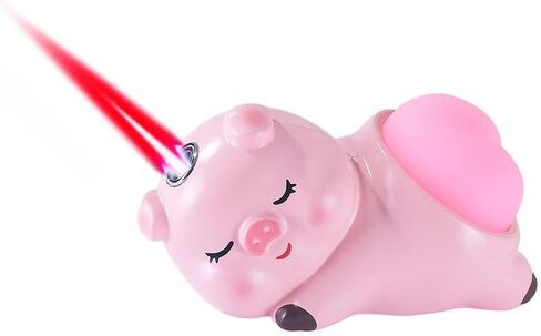 Cute Pig Butane Torch Lighter, Adjustable Red Jet Flame Refillable Cool Lighters for Outdoor, Indoor, Great Gifts for Men Women (Without Gas) (Pink2) in Kuwait