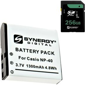 Synergy Digital Accessory Kit, Compatible with Kodak PIXPRO AZ528 Digital Camera Includes: KSD256GB Memory Card, SDCANP40 Battery