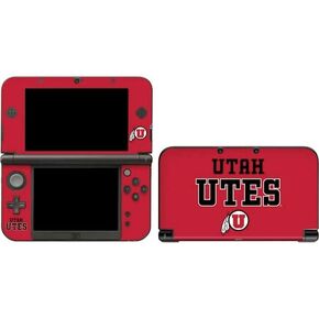 Skinit Decal Gaming Skin Compatible with 3DS XL 2015 - Officially Licensed College Utah Utes Text on Red Design