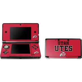 Skinit Decal Gaming Skin Compatible with 3DS (2011) - Officially Licensed College Utah Utes Text on Red Design