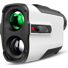 Golf Rangefinder with Slope Switch, 700 Yards Laser Range Finder with Flag Pole Locking Vibration, 6X Magnification and Rechargeable Battery