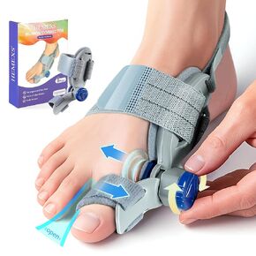 Bunion Corrector for Women & Men – Adjustable Big Toe Splint for Hallux Valgus Correction, Orthopedic Brace for Pain Relief & Toe Alignment – Fits Left & Right Feet (Day & Night Wear)​​