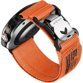 فرق R-Nylon متوافقة مع Samsung Galaxy Watch Band Ultra Band 47 مم للرجال والنساء ، فرقة نايلون نايلون سبورت مع حزام بديل مغناطيسي من الفولاذ المقاوم للصدأ من الفولاذ المقاوم للصدأ in Kuwait