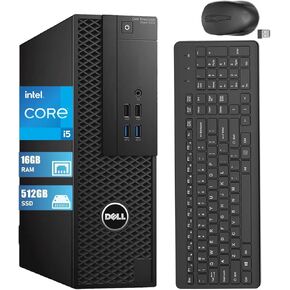Dell Precision 3420 SFF PC Desktop Computer, Core i5-6th 3.2GHz to 3.6GHz, 16GB RAM, 512GB SSD, Wireless Keyboard, 4K Support, Win10 pro(Renewed)