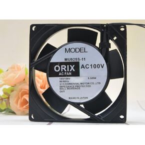 MU925S-11 92x92x25mm 100V 9.5/8W ORIX 9cm 2-Wire Cooling Fan