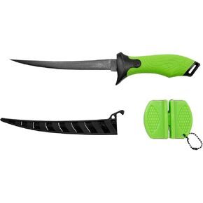 GOOGAN SQUAD 7" Fishing Fillet Knife - Sharp, Durable Stainless Steel Blade with Soft Grip