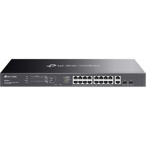 TP-Link 16 Port PoE Gigabit Switch (ES220GMP) | 16 PoE+ Ports, 2 Uplink Ports, 2 SFP Ports | 250W Budget | Omada Free Easy Remote Cloud Managed | VLAN, ZTP, PoE Auto Recovery | 5-Year Warranty