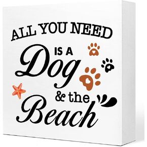 Dog Noun Definition Wooden Sign Desk Decor, Funny Dog Wood Block Sign Desk Decorations for Dog Mom Home Bedroom Living Room Girls Room Shelf Table Decor Gifts in Kuwait