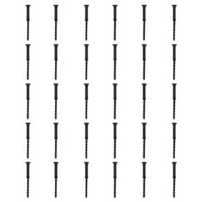 30PCS PC Chassis Fan Vibration Isolation Spike Fixing Soft Rubber Spike 66mm PC Cooling Fan Mounting Screws Black