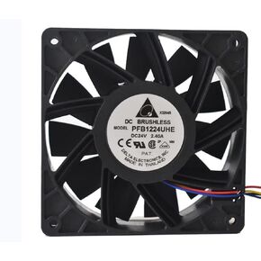 PFB1224UHE 120X120X38MM 24V 2.4A 5500RPM 252.85CFM 4-WARE مروحة التبريد