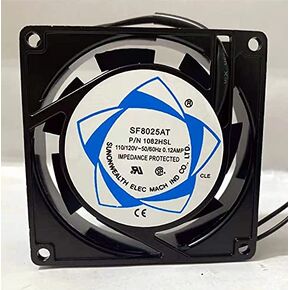 SF8025AT P/N1082HSL SUNON AC Fan, 110-120V 0.12AMP 80×80×25mm Axial Fan