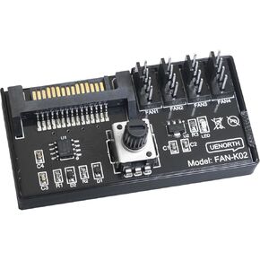 جهاز التحكم في سرعة مروحة الكمبيوتر الشخصي من واحد إلى أربعة/HUB NAS Server Fan PWM Control Control Colling Coord Adapter