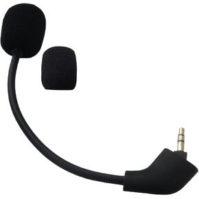 Loner Mic Replacement Microphone Boom for Kingston HyperX Cloud/Cloud X/Cloud II 1st Version for PS4 XboxOne Nintend Switch Computer PC Gaming Headsets Noise Cancelling 3.5mm Jack Black, Updated