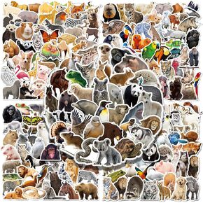 250pcs Cute Animal Stickers, Realistic Vinyl Waterproof Sticker for Kids, Laptop, Classroom, Phone Case, Luggage, Water Bottles