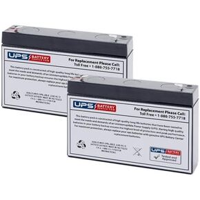 6V 7Ah F1 - Compatible Replacement Battery Set for Tripp Lite SMART500RT1U UPS