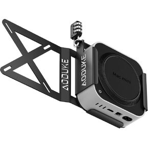 with Combination Security lock 2024 Mac Mini M4 VESA Computer Monitor Mount Bracket for Anti-theft Server Rack Extension Plate Adapter, Compatible 75X75/100X100MM Hole distance-AJM4GS-BWM in Kuwait