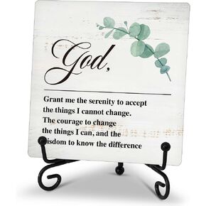 Home Office Desk Decor, Nevertheless She Persisted Wood Sign, Inspirational Farmhouse Desk Decor for Living Room Bathroom Kitchen Office Shelf Tiered Tray -B44 in Kuwait