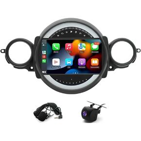 Android 13 Car Stereo Radio for Mini Cooper R56 2007-2014 9 inch Touch Screen Head Unit with Wireless CarPlay Android Auto GPS Navigation/FM/WiFi/AHD Backup Camera/Mirror Link/Bluetooth/SWC(2+32G)