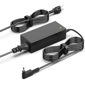 65W Laptop Charger Compatible with LG Gram 13.3" 14" 15" 17" Series 13Z950 13Z970 13Z975 13Z980 14Z950 14Z960 14Z970 14Z980 15Z970 15Z975 15Z980 15Z990 17Z990 17Z995 Round Tip Power Supply Cord
