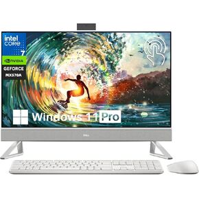 Dell Inspiron 7730 All-in-one Desktop, 27 Inch FHD Touchscreen Desktop, Core 7 150U CPU, GeForce MX570A, 64 GB RAM, 4 TB SSD, Wi-Fi 6E, Windows 11 Pro & Office Pro 2024 Lifetime License