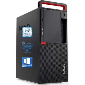 Lenovo ThinkCentre M910T Tower Desktop Computer - Intel Core i5-7500 Upto 3.8GHz, 16GB Ram, 256GB SSD, AC Wi-Fi, Bluetooth, DisplayPort, HDMI 4K Support, DVD-RW - Windows 10 Pro (Renewed)