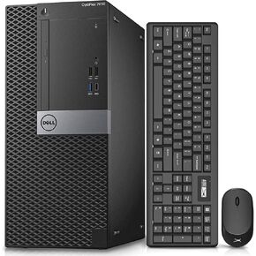 Dell OptiPlex 7050 Tower Computers,i7-6700 3.4GHz,32GB DDR4 Ram New 1TB M.2 NVMe SSD+2TB HDD,AX200 Built WiFi 6 Bluetooth 5.2,Refurbished Desktop PC,HDMI,Dual Monitor Support,Windows 10 Pro (Renewed)