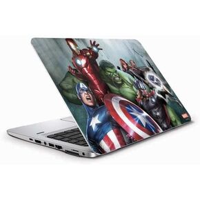 Skinit Decal Laptop Skin Compatible with Elitebook 840 G3 - Officially Licensed Marvel Avengers Blue Logo Design