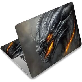 PLIGREAT Laptop Skin Stickers, Reusable Netbook Skin Sticker Vinyl Decals for PC Notebook Laptops Keyboard Cover Universal 12" 13" 13.3" 14" 15 Inch Waterproof Laptop Case Protector Film, Dragon