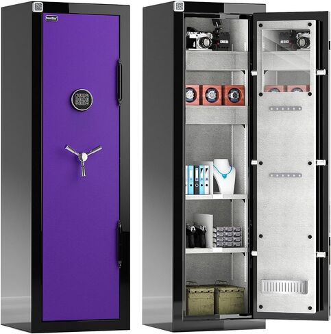 Fireproof Safe with Digital Lock – Heavy-Duty 8.12 cu.ft Large Gun Safe for Home, Office & Business | Secure, Durable & Stylish Design | Waterproof & Burglar-Proof (BLACK) in Saudi Arabia