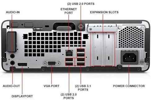 HP Prodesk 400 G4 SFF SFF PC-Intel Quad Core I5-7500 3.4GHz 16GB DDR4 256GB SSD ، WI-FI ، HD Graphics 630-4K Support ، Windows 11 Pro-(READED) in Kuwait