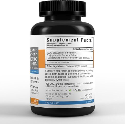 Nanocur Turmeric Curcumin - 100x More Active Than Turmeric, 170% More Active Than Curcumin + Black Pepper Extract. Joint Support, Relief, and Energy You’ll Feel. Organic Curcumin/Plant-Based Carrier. in Saudi Arabia
