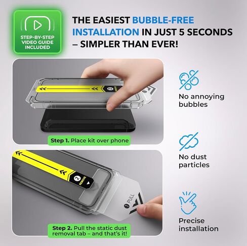 Deppa [2 Pack Privacy Screen Protector for Samsung Galaxy S25 Ultra (6.9') Tempered Glass | Fingerprint Unlock | Full Coverage | Case Compatible | with Bubble Free Easy Install Kit [Video Guide] in Kuwait