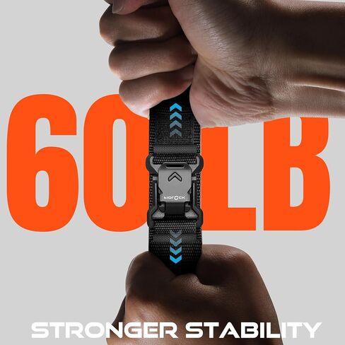 فرق R-Nylon متوافقة مع Samsung Galaxy Watch Band Ultra Band 47 مم للرجال والنساء ، فرقة نايلون نايلون سبورت مع حزام بديل مغناطيسي من الفولاذ المقاوم للصدأ من الفولاذ المقاوم للصدأ in Kuwait