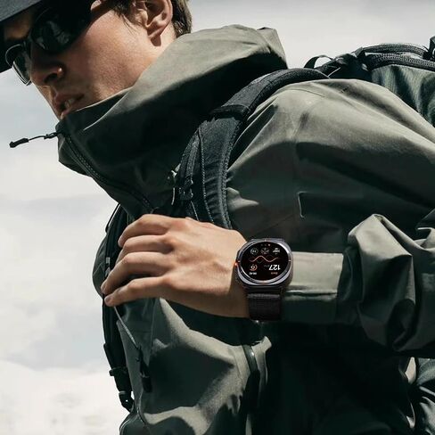 فرق R-Nylon متوافقة مع Samsung Galaxy Watch Band Ultra Band 47 مم للرجال والنساء ، فرقة نايلون نايلون سبورت مع حزام بديل مغناطيسي من الفولاذ المقاوم للصدأ من الفولاذ المقاوم للصدأ in Kuwait
