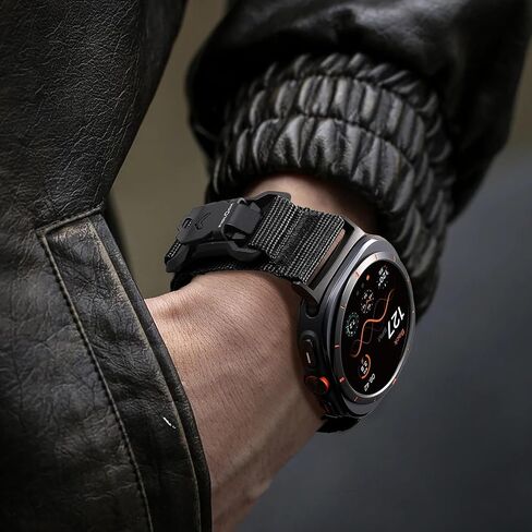 فرق R-Nylon متوافقة مع Samsung Galaxy Watch Band Ultra Band 47 مم للرجال والنساء ، فرقة نايلون نايلون سبورت مع حزام بديل مغناطيسي من الفولاذ المقاوم للصدأ من الفولاذ المقاوم للصدأ in Kuwait