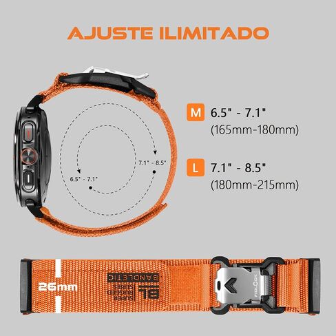 R-Nylon Bands Compatible with Samsung Galaxy Watch Ultra Band 47mm for Men and Women, Soft Nylon Sport Band with Magnetic Fidlock V-Buckle Replacement Strap with Stainless Steel Metal Buckle in Saudi Arabia