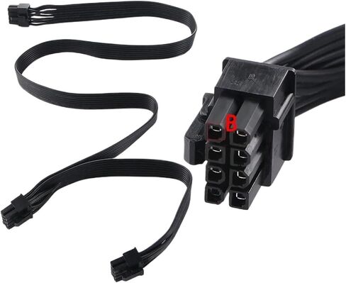PCI-E 60cm Video Graphics 8Pin(6+2) Male to Male Power Cable Power Extension GPU Cord(B) in Saudi Arabia