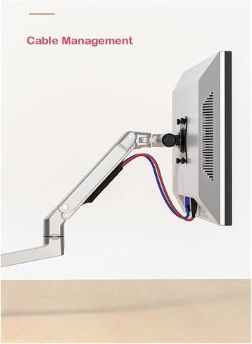 DL-8012II-600 شاشة LCD سطح المكتب كامل الحركة 17-32 "شاشة حامل الذراع الذراع الذراع الذراع الدعم الدعم تحميل 10 كجم (الفضة 300 مم) in Saudi Arabia