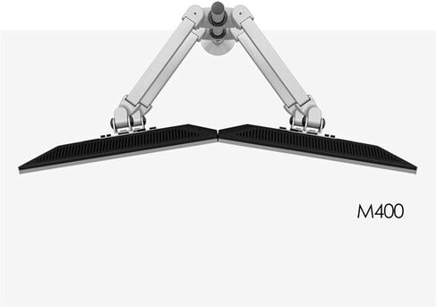 M400 سطح المكتب حامل الربعة دعم حامل الألومنيوم كامل الحركة 4 شاشة شاشة تحميل ذراع 16 كجم مع عمود حامل 70 سم (تحميل 8-16 كجم) in Saudi Arabia