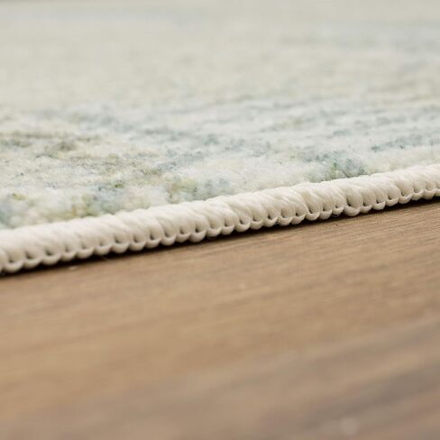 سجادة عداء Mohawk Home Prale باللون الأزرق الهندسي (2 × 5 بوصة). in Kuwait