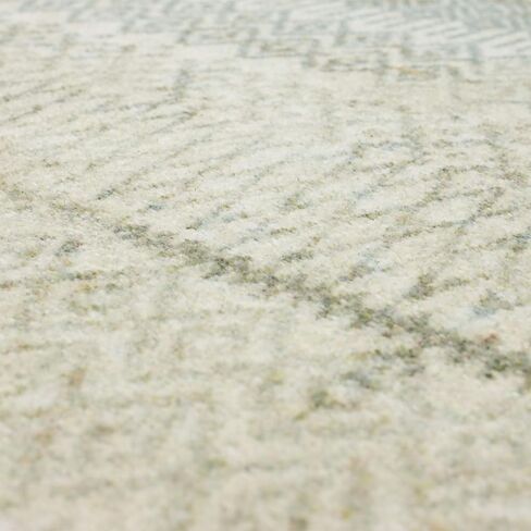 سجادة عداء Mohawk Home Prale باللون الأزرق الهندسي (2 × 5 بوصة). in Kuwait