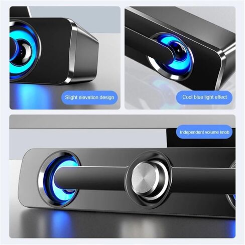 Powerful Computer Speakers Stereo Subwoofer Bass Speakers Surround Sound Bar Boxes in Saudi Arabia