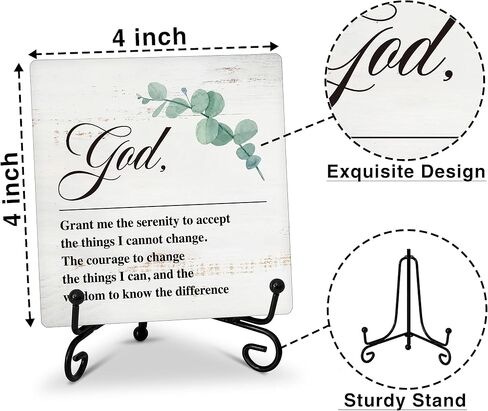 Home Office Desk Decor, Nevertheless She Persisted Wood Sign, Inspirational Farmhouse Desk Decor for Living Room Bathroom Kitchen Office Shelf Tiered Tray -B44 in Kuwait