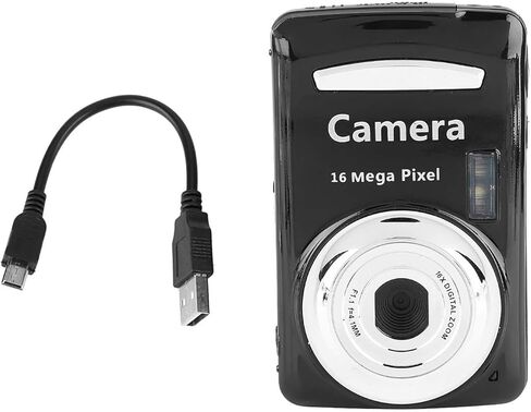 5mp 720p 16x Zoom HD Digital Camera Camcorder ، خفيفة الوزن وسهلة الحمل ، مواد مصنوعة (أسود) in Kuwait