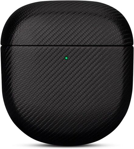 علبة جلدية مصنوعة يدويًا لـ Bose QuietComfort Ultra Earbuds/QuietComfort Corpuds II ، ملفوفة بالكامل مع جلد الحبوب العلوي ، غطاء القشرة الصلبة الواقية لخطاة Bose - Black in Kuwait