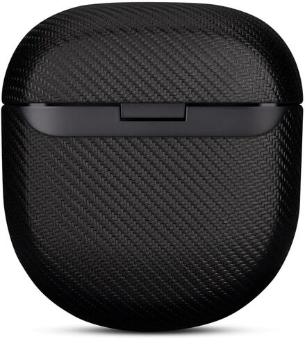 علبة جلدية مصنوعة يدويًا لـ Bose QuietComfort Ultra Earbuds/QuietComfort Corpuds II ، ملفوفة بالكامل مع جلد الحبوب العلوي ، غطاء القشرة الصلبة الواقية لخطاة Bose - Black in Kuwait