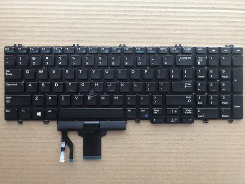 الأصلي الجديد لـ Dell Precision 7530 7540 7730 7740 0NMVF 00NMVF لوحة مفاتيح US US Backlit بدون إطار (بدون إضاءة خلفية) in Kuwait