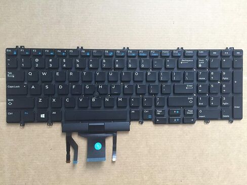 الأصلي الجديد لـ Dell Precision 7530 7540 7730 7740 0NMVF 00NMVF لوحة مفاتيح US US Backlit بدون إطار (بدون إضاءة خلفية) in Kuwait